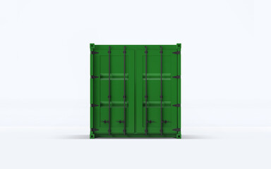 3d rendering mock up  Truck container