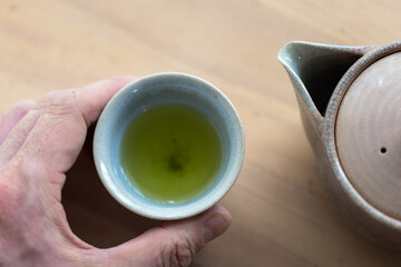 萩焼の茶道具（急須・茶碗）