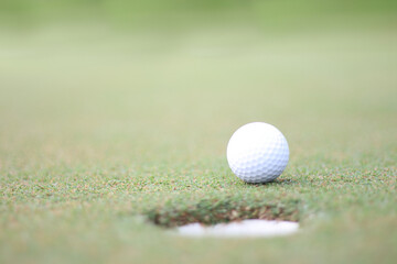 golf ball with copy space
