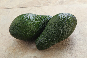 Fresh ripe green organic exotic avocado