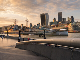 Naklejka premium europe, UK, England, London, City skyline across Belfast