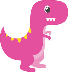 Pink and Yellow Dinosaur