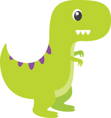 Green and Purple Dinosaur