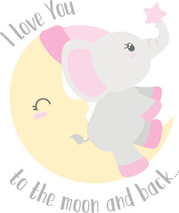 Baby Shower Elephant Pink Girl