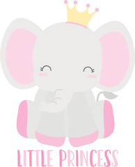Baby Shower Elephant Pink Girl