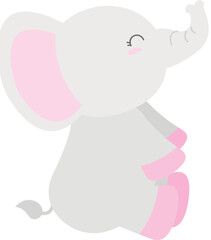 Baby Shower Elephant Pink Girl