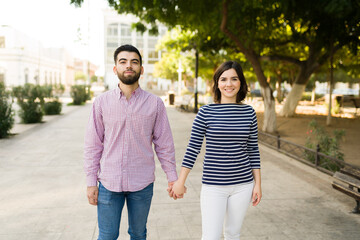 Boyfriend and girlfriend in love