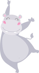 Obraz na płótnie Canvas Happy Hippo