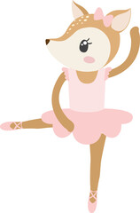 Reindeer Ballerina © MyClipArtStore.com