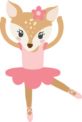 Reindeer Ballerina © MyClipArtStore.com