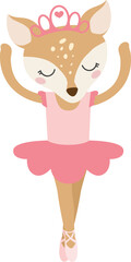 Reindeer Ballerina © MyClipArtStore.com