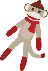 Sock Monkey Knit Puppet