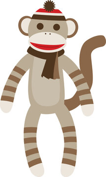Sock Monkey Knit Puppet