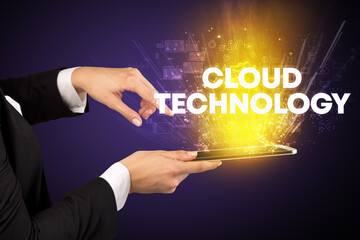 Close-up of a touchscreen with inscription