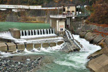 神奈川県山北町　酒匂川のダム
