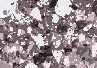 Terrazzo modern abstract template. Pink and grey