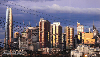 Fototapeta na wymiar city skyline Sydney