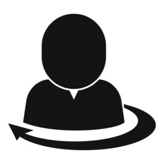 Adaptation icon simple vector. Adapt skill