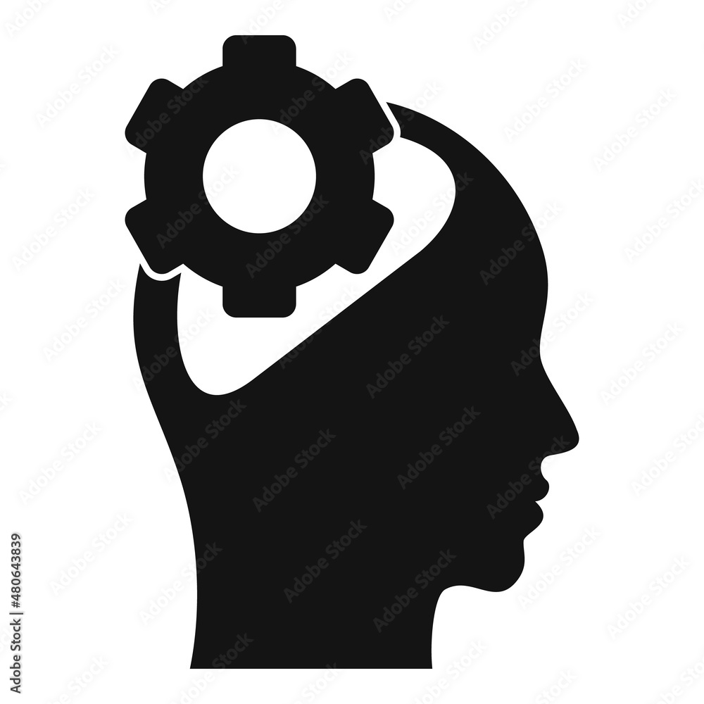 Poster adaptive transition icon simple vector. skill adapt