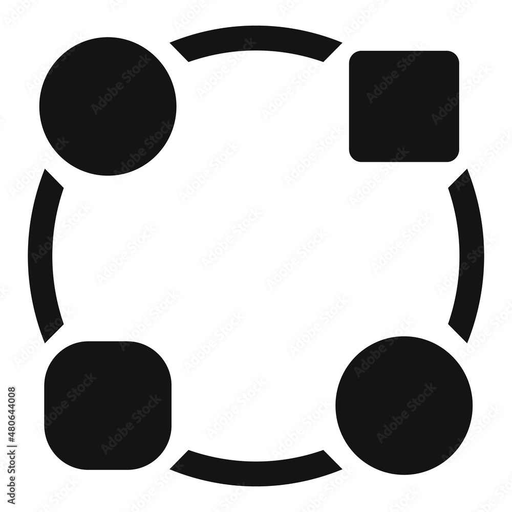 Poster adapt progress icon simple vector. soft work