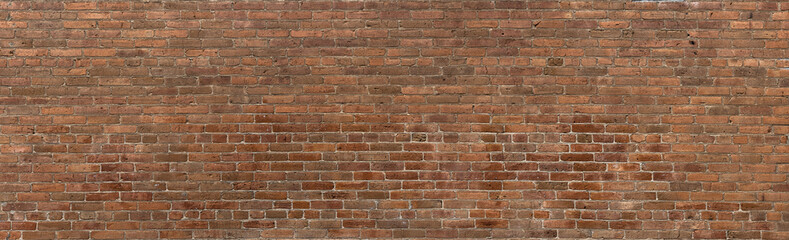  Old Rugged Brown bricks wall background panorama pattern 