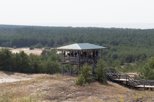 Landscape scenery. Epha Height at Curonian Spit, Kaliningrad Oblast, Russia.