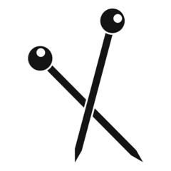 Olive toothpick icon simple vector. Tooth stick