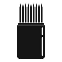 Eco toothpick icon simple vector. Tooth pick
