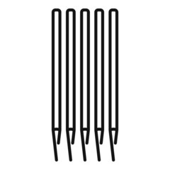 Wood toothpick icon outline vector. Pick stick