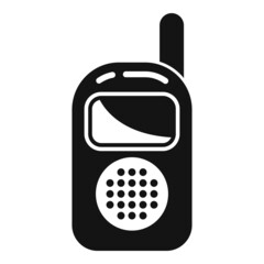 Newborn baby monitor icon simple vector. Radio nanny