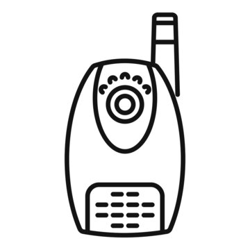 recommend clip art: Baby monitor icon outline vector. Radio infant