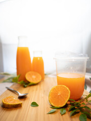 Delicious fresh orange juice