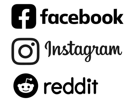 instagram logo. instagram vector. instagram sign.instagram download .facebook logo. facebook vector. reddit sign. facebook download. reddit logo.