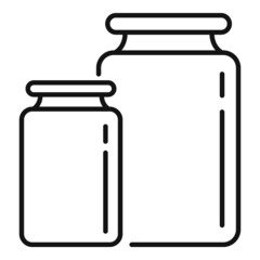 Scales weights icon outline vector. Scale balance