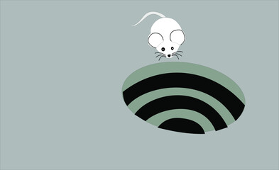 rat near 3d hole. © kishore chandra