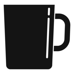 Breakfast mug icon simple vector. Tea cup