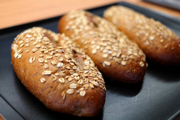 Baguette made of glutinous rice and grain.