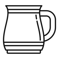 Coffee mug icon outline vector. Hot cup