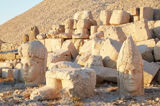 The Western Terrace of Mt. Nemrut, Turkey