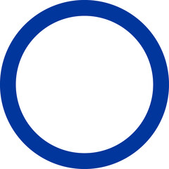 Fototapeta premium Mandatory shape sign. Blue circle Background. Traffic signs and symbols.