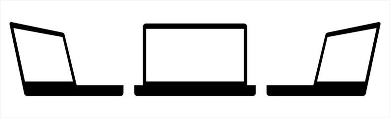 Laptop icon. Laptop symbol vector.