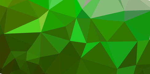 Obraz na płótnie Canvas Green vivid geometric abstract bright green blurred mosaic wallpaper with triangle shapes for banner