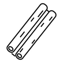 Cinamon spice icon outline vector. Cinnamon stick