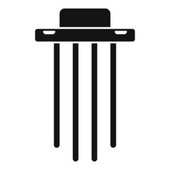 Voltage regulator icon simple vector. Electric stabilizer