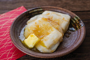 焼き餅　味噌バター味
