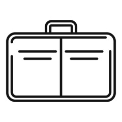Laptop bag accessory icon outline vector. Backpack case