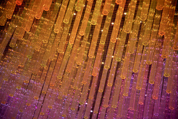 Orange luminous tube matrix