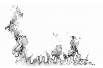 Fototapeta na wymiar black smoke isolated on a white background