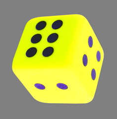 stone, yellow, game, the isolated on a gray background, close up to throw stones