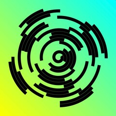 abstract circle texture modern style geometric shape